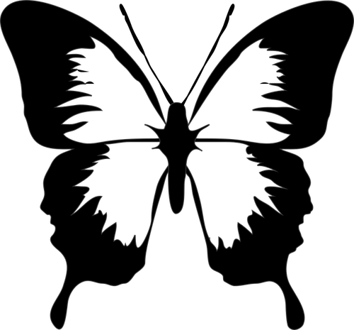Imagen de silueta de mariposa