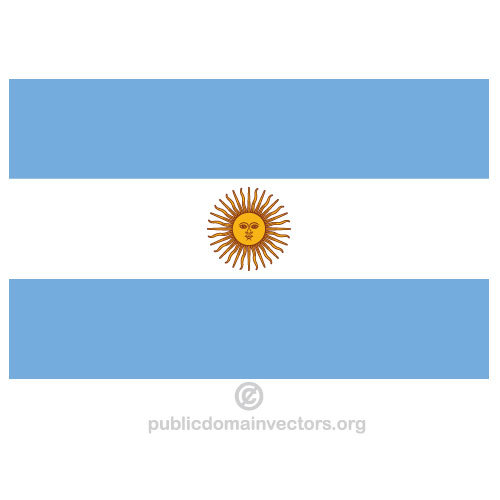 Vector bandeira de Argentina
