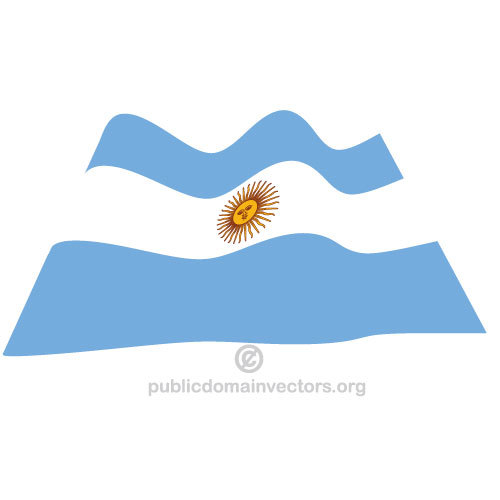 Wapperende vlag van ArgentiniÃ«
