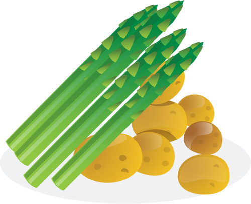 Asparagus à¤”à¤° potaoes