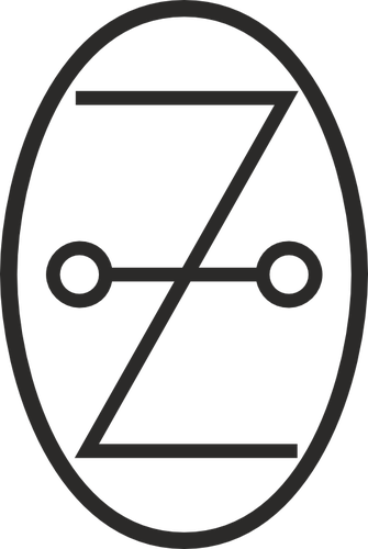 Astronomische Kruis teken vector afbeelding