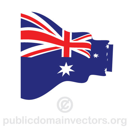 AustralskÃ½ vlnitÃ© vektor vlajka