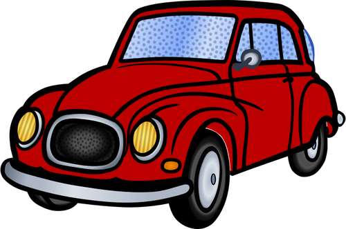 IlustraÃ§Ã£o em vetor de velho carro vermelho