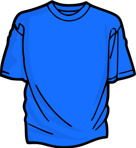 Blauw t-shirt vector illustraties