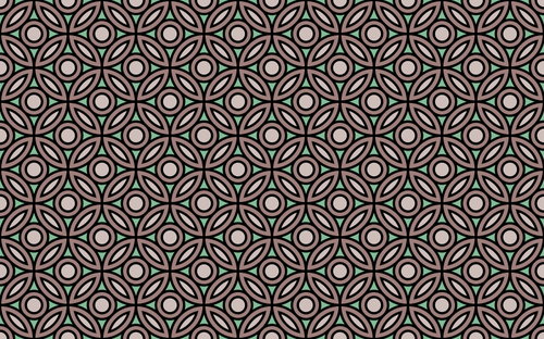 Background pattern with overlapping circles vector image