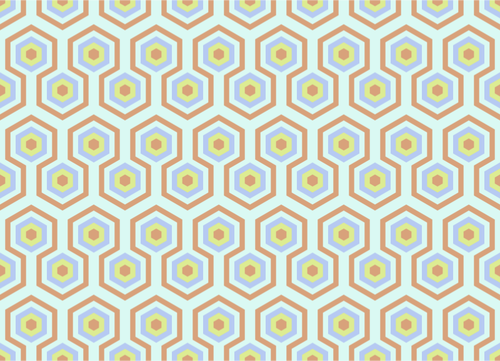 Hexagonalen Muster in Farbe