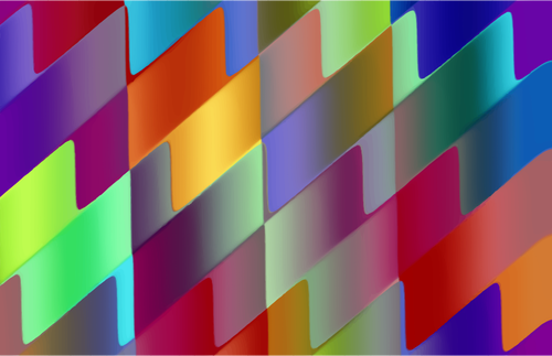 Linhas onduladas e listradas coloridas