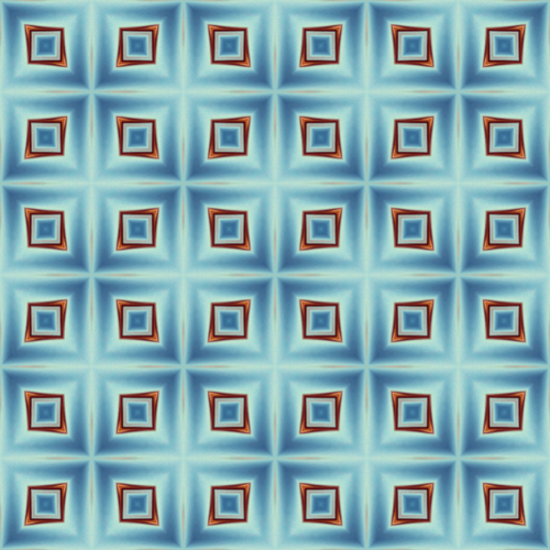 Blauwe vierkante behang