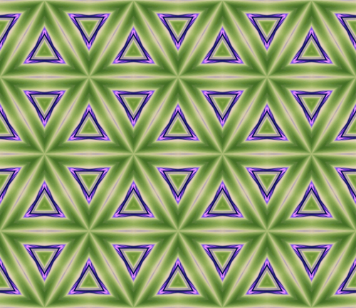 Pola segitiga hijau dan ungu