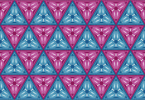 Imagine de vector triunghiular model colorat