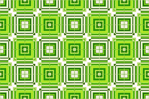 Background pattern in green tiles