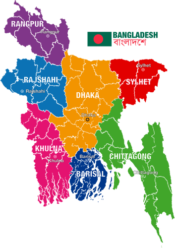 BangladÃ©Å¡ mapa
