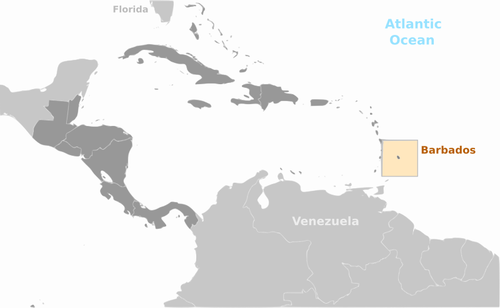 Mapa de ubicaciÃ³n de Barbados
