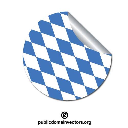 Sticker met vlag van Beieren