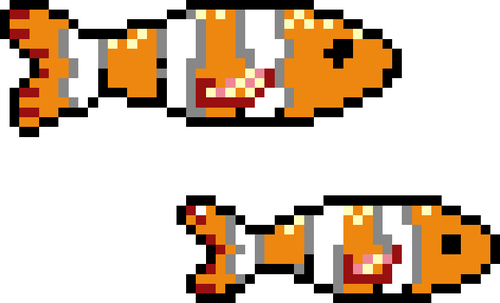 Clownfisk pixel