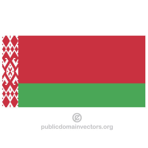 Bandiera vettoriale della Bielorussia