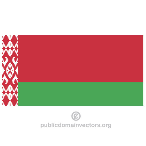 Vektor flagga Vitryssland