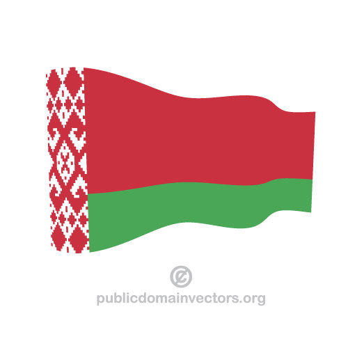 Ondulado vector bandeira da BielorrÃºssia