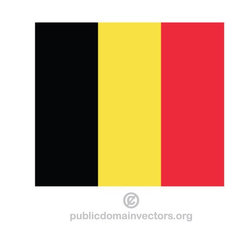 Bandera belga vector