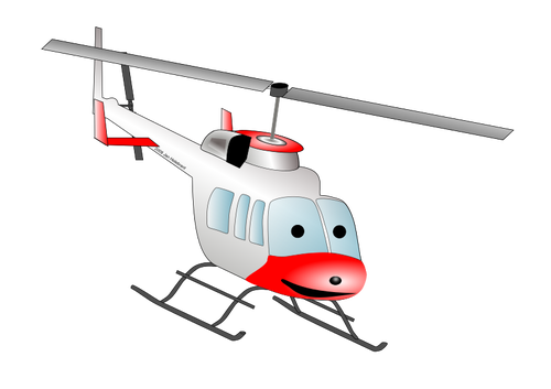 Cartoon-Hubschrauber