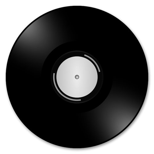 Vectorillustratie van vinyl record