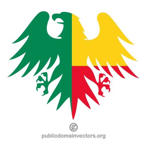 Bendera Benin berbentuk elang