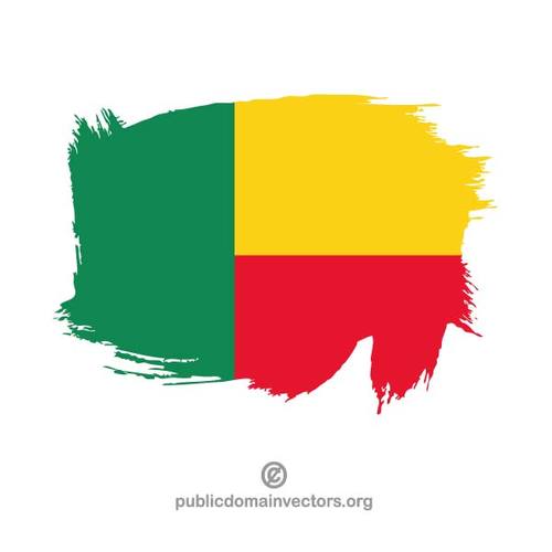 MÃ¥lade flagga Benin