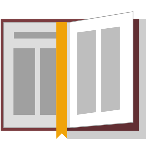 Vector afbeelding van een open Bijbel
