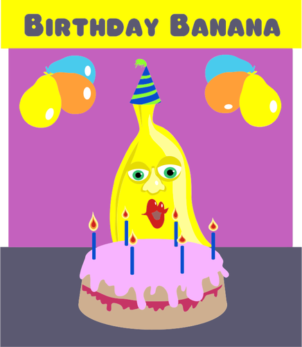 Geburtstag-Banane