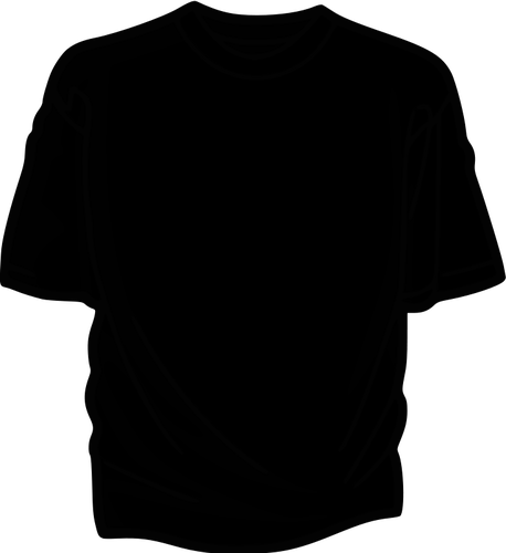 Zwart t-shirt vectorillustratie