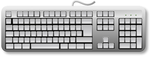 Image vectorielle blanc clavier gÃ©nÃ©rique
