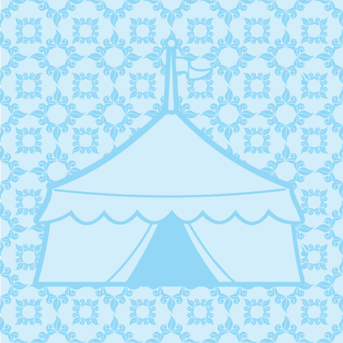 Zirkus-Muster mit Zelt.