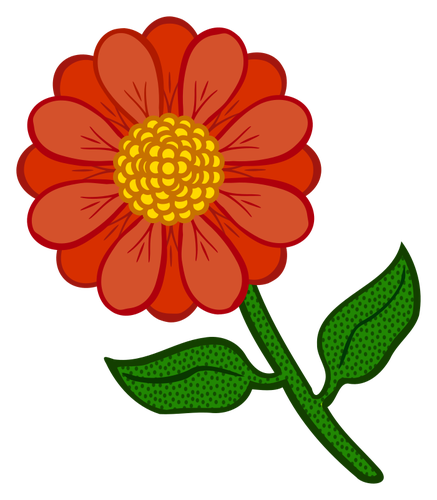 PomaraÅ„czowy kwiat