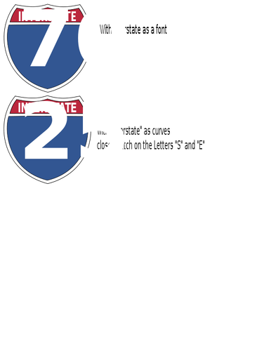 Autobahn-Vektor-Zeichen