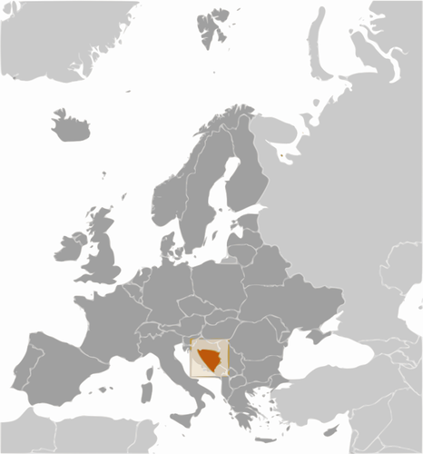 BosniÃ« en Herzegovina locatie