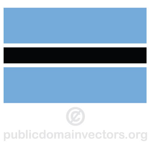 Botswana vektor bendera