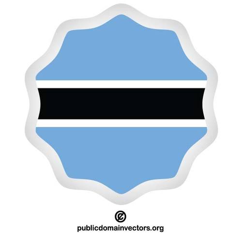 Adesivo bandiera Botswana