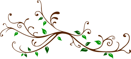 Ramura cu frunze stilizate