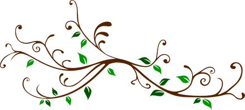 Ramura cu frunze stilizate