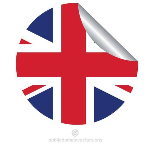 Etiqueta engomada de la bandera britÃ¡nica
