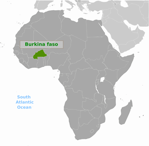 Burkina Faso wektorowa