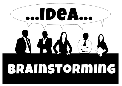 "Brainstorming" squadra di affari