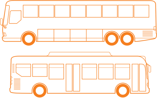 ClipArt vettoriali autobus di cittÃ 