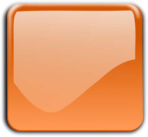 Gloss laranja botÃ£o quadrado decorativo vetor clip-art