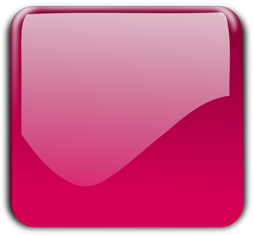 Gloss red square decorative button vector graphics