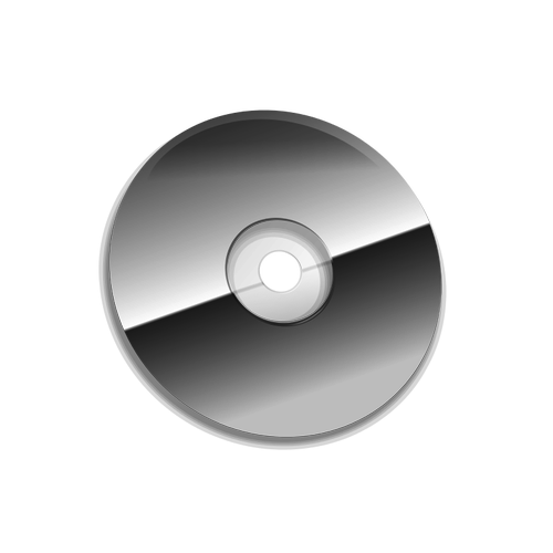 Vektor Klipart Å¡edÃ© kompaktnÃ­ disk