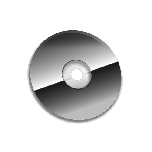 Vektor Klipart Å¡edÃ© kompaktnÃ­ disk