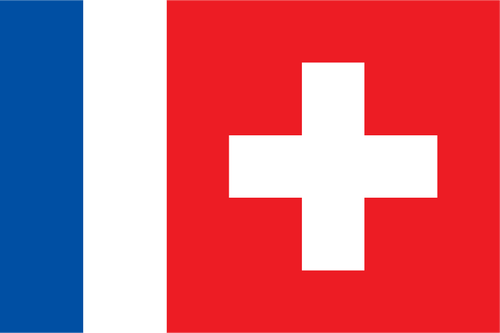 Suisse Francophone taal selectie symbool vectorillustratie