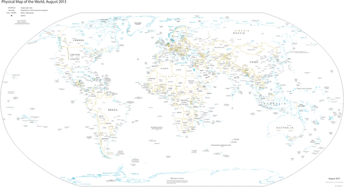 Mundo mapa de 2013