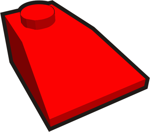 tijolo elemento vermelho vetor clip-art 1 x 1 canto miÃºdo